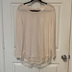 New Lauren Conrad sparkling tunic long sleeve top